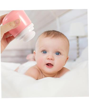 Pink Powder Puff Box for Newborns - Fluffy Body Powder Holder for Infants - Talcum Powder Bottles for Home Use - 10X7CM - Buy Online on GoSupps.com