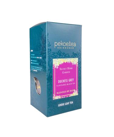 Duchess Grey Tea from PekoeTea Edinburgh & the Secret Herb Garden - Citrus Earl Grey Luxury Blend - Loose Leaf or Teabags 15 Tea Bags