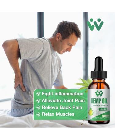 Hemp Oil Drops (3 Pack) High Potency - for Focus Calm Mood Maximum Strength Natural Hemp Seed Oil - with C02 Extraction Vegan Non-GMO Hemp Tincture - Buy Online on GoSupps.com