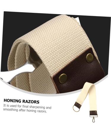 Frcolor 2 STK Razor Blade String Strips - Double-Sided Cotton Linen Grinding Cloth for Shaving - 52.8x4.8cm - Beige - Perfect for International Shipping - Buy Online on GoSupps.com