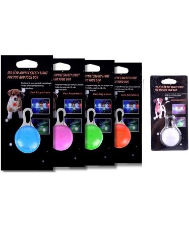 Clip on Pet Collar Light - Colorful LED Safety Light for Dogs and Cats | Waterproof Flashing Dog Collar for Night Walking - Buy Online on GoSupps.com