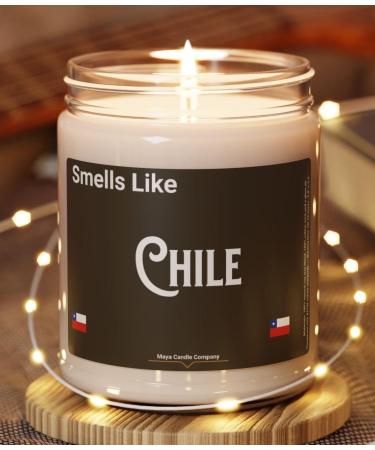 Natural Scented Soy Candle - 9oz Chile Fragrance | Romantic Gift - Clean Cotton Aroma - Buy Online on GoSupps.com