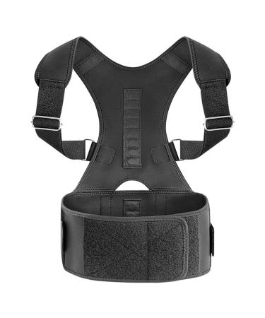 Compression Posture Corrector Belt for Men and Women Back Brace Posture Support Correctors Adjustable Straightener Supports Shoulder and Upper Back (Size : 2XL) (X) (Small)