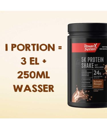 Buy Power System 5K Protein Shake Chocolate Nougat - Multi-Component Whey Protein Powder 3x360g | Best International Shipping - Buy Online on GoSupps.com