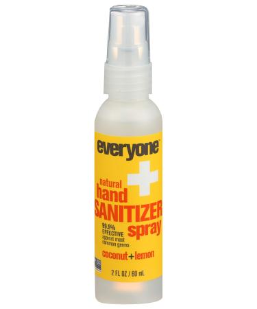 EO Products Hand Sanitizer Spray for Everyone Coconut+Lemon  2 Fluid Ounce
