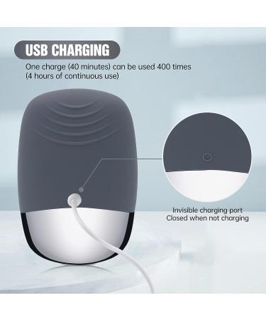 Faiyi 3-in-1 Electric Silicone Face Cleansing Brush | IPX7 Waterproof Facial Massager | USB Rechargeable for Deep Cleaning & Exfoliating - Grey - Buy Online on GoSupps.com