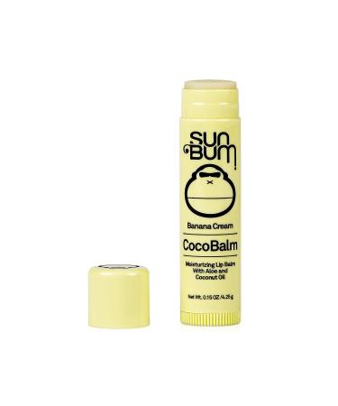 Sun Bum Banana Cream Cocobalm - Hydrating Lip Balm with Aloe - Paraben & Silicone Free - 0.15oz Stick - Buy Online on GoSupps.com