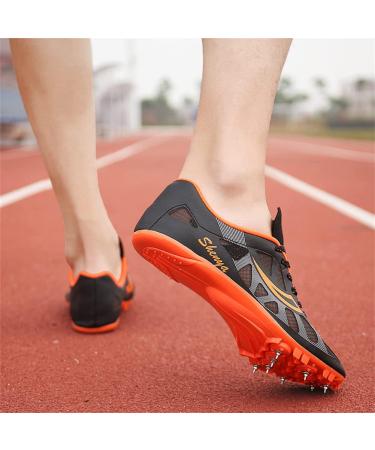 Ailishabroy Track and Field Spikes Shoes - Unisex Professional Running Nail Spikes - Size 9.5 - Black - Buy Online on GoSupps.com