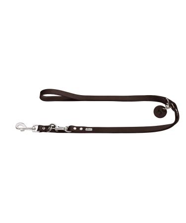 HUNTER Adjustable dog leash leather simple durable supple 2.0 x 200 cm dark brown dark brown 2.0 x 200 cm