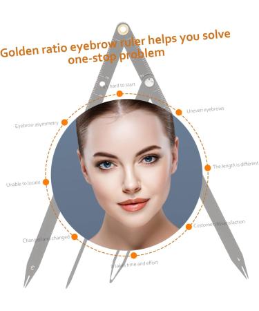 FOMIYES 3 pcs Positioning Measure Three-point Golden Stencils Gadgets Ratio Mean Steel Metal Makeup Eyebrow 25x5x0.6cmx3pcs Blackx3pcs - Buy Online on GoSupps.com