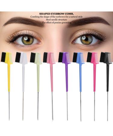 Buy 8-Pcs Professional Soft Hair Double Head Eyebrow Brush & Eyelashes Comb | Essential Makeup Tool for Flawless Beauty - Fast International Shipping - Buy Online on GoSupps.com