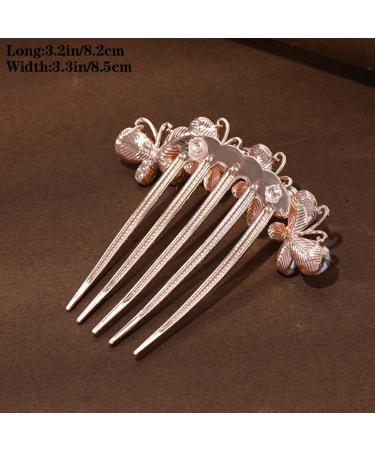 4-Piece Vintage Butterfly Hair Accessories | Crystal Bead Headdress for Women & Girls - Buy Online on GoSupps.com