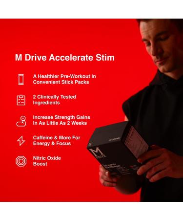 Mdrive Accelerate Pre-Workout Powder Single Serving Packets Mixed Berry 30 Count (Stimulant Mixed Berry) - Buy Online on GoSupps.com