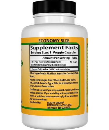 Healthy Origins 5-HTP 50mg Natural Multi Vitamins - 120 Count (Pack of 1) - Buy Online on GoSupps.com