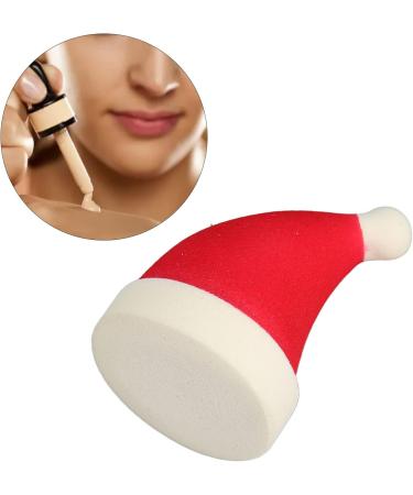 Makeup Sponge Soft Elastic Blending Sponge with Multifunction for Face Christmas Hat Shape Wet Dry Cosmetic Sponge - Buy Online on GoSupps.com