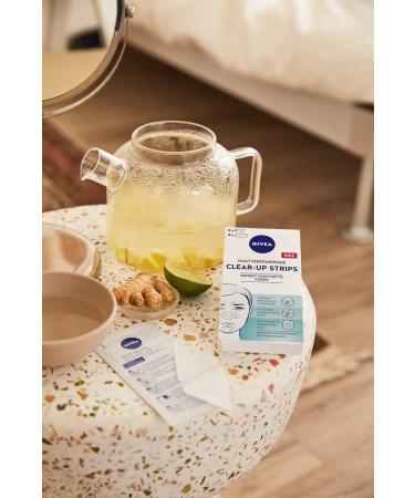 NIVEA Skin-Intolerant Clear-Up Strips - 6 Pieces | Blackhead & Impurity Removal with Fruit Acid | Face Cleaning Strips - Buy Online on GoSupps.com