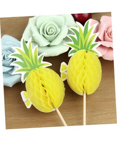 10 Pcs Wedding Decor Cupcake Toppers Cupcake Topper Decorations Cupcake Picks Cupcake Sticks Cupcake Pick Sticks Paper Cup Hawaii 3d Bamboo Yellow medium - Buy Online on GoSupps.com