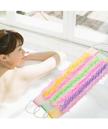 Flower Back Strap Towel - Soft Exfoliating Shower Sponge with Long Handle for Bath & Body Care | Ideal for All Skin Types - Buy Online on GoSupps.com