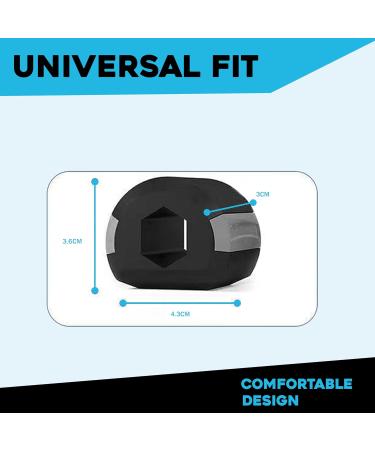 LOCK N Stock Jaw Trainer - 3-Piece Training Device with 3 Resistance Levels 12 Biting Strips & 3 Necklaces | Build & Chisel Your Jawbone | International Shipping Available - Buy Online on GoSupps.com
