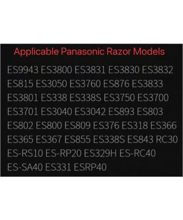 Panlouting Replacement shaving head compatible with Panasonic ESSA40 ES3830 ES3831 ES3832 ES3833 ES3800 mens shaver shaving foil and cutting blade for Panasonic ES9943 electric shaver for men - Buy Online on GoSupps.com