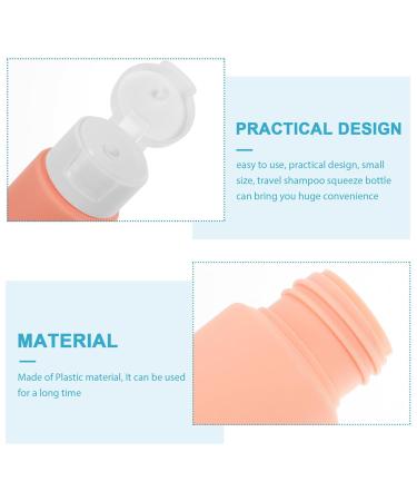 Travel Size Shampoo Bottles Set - 4pcs Squeeze Bottles with Flip Cap | Empty Lotion Bottles (1.76oz) in Blue Pale Pink Red Green - Perfect for Travel - Buy Online on GoSupps.com