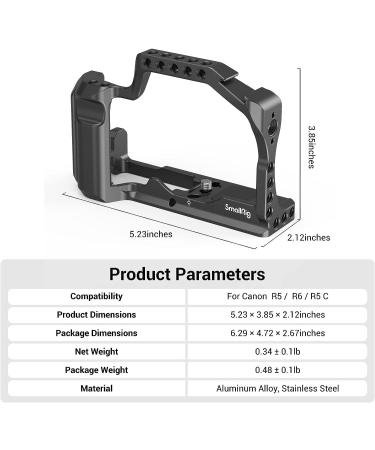SmallRig Aluminum Cage with Integrated Grip for Canon M50 /M50 II /M5 - 2168C - Buy Online on GoSupps.com