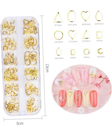 Beavorty 1 Box nail art decoration rose gold decorations nail tools manicure tools nail decorations for nail art nail decor metal manicure decoration Accessories hollow out 3d Size 1 Picture 1 - Buy Online on GoSupps.com