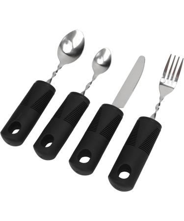 Adaptive Cutlery Set for Disabilities | Easy-Grip Dishwasher Safe Utensils for Arthritis Support - Buy Online on GoSupps.com