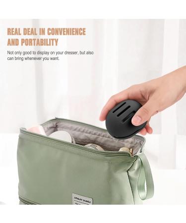 FERYES Silicone Makeup Sponge Holder - 2 PCS Travel Beauty Blender Case in Khaki & Black - Ideal for International Shipping - Buy Online on GoSupps.com