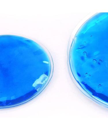 Hot and Cold Gel Ice Packs Instant Gel Cold Packs | Small Ice Packs for Injuries Reusable for Eye Muscle Skin Care and Cool Down Blue 7cm - Buy Online on GoSupps.com