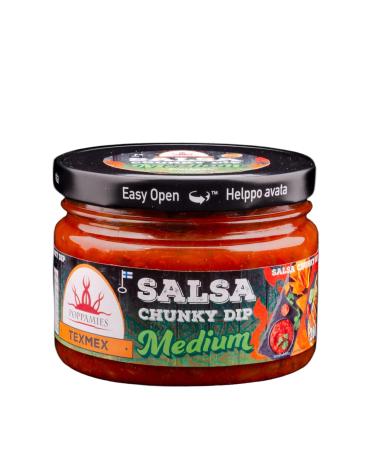Texmex Salsa Chunky Dip - Vegan Gluten Free Lactose Free - Spiciness: Medium - 260g Chunky Dip Medium - Buy Online on GoSupps.com