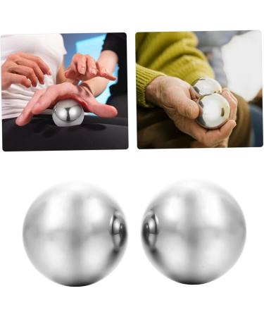 Fomiyes Stainless Steel Fitness Balls - Hand Rolling Massage Balls for Exercise & Training | Durable Metal Sports Toys - Buy Online on GoSupps.com