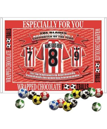 Sheffield U Personalised Football Shirt Gift Boxed Sweets - Buy Online on GoSupps.com
