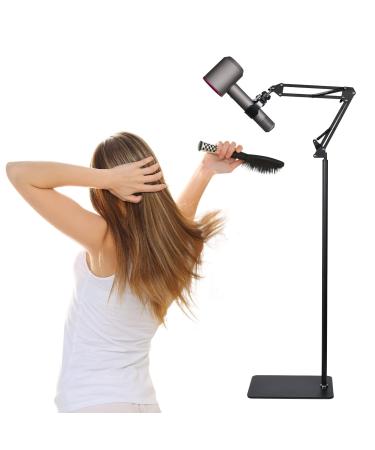 Hair Dryer Stand 1.4M Hands-free Hair Dryer Holder with Heavy Base 360 Degree Rotation Suitable for 99% Hair Dryer Easy to Install
