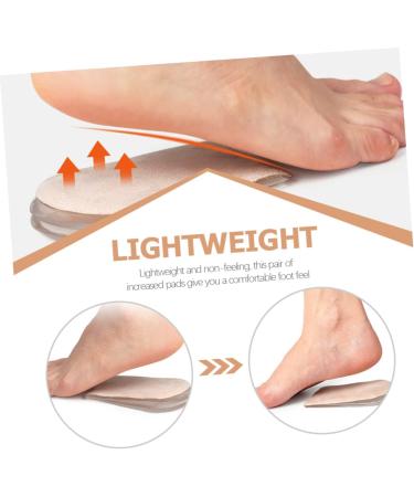 Beaupretty 1 Set Half Size Heel Pad Half Lift Cushions Unisex Heightened Heel Pads Insoles Men Portable Heel Pads Practical Heightened Pads Self-Adhesive Shoe Insole Unisex Heel Cushions - Buy Online on GoSupps.com