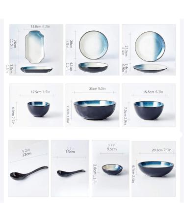 Dinner Plates Ceramic Dinnerware Set 10 Piece Round Plates Simple and Elegant Dinner Plates Set Service for 2 Plates Kitchenware - Buy Online on GoSupps.com