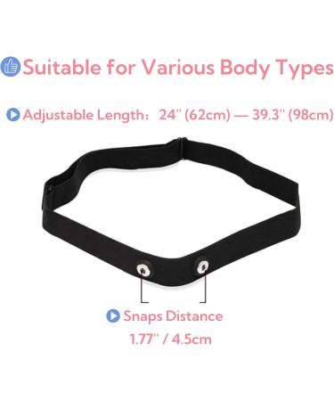 Heart Rate Monitor Chest Strap Replacement for Polar H10 H9 H7 Wahoo Tickr Suunto Garmin - Dual Pink - Buy Internationally - Buy Online on GoSupps.com