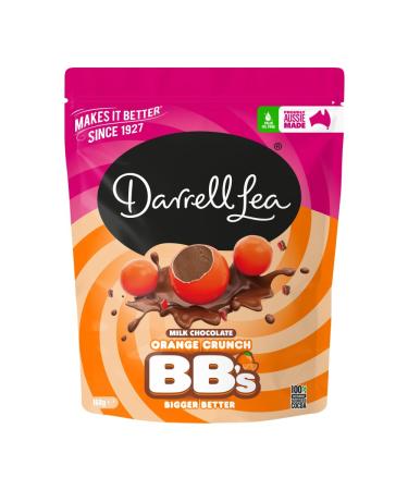 Broadway candy Darrell Lea BBs Pack of 3 Orange Crispy Milk Chocolates 168g