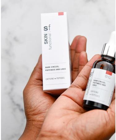 Skin Functional Dark Circles Puffiness and Lines Eye Serum Caffeine + Peptides Anti-Aging Hydration Firmness & Elasticity 30 ml - Buy Online on GoSupps.com