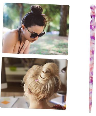 RORPOIR Hairpin Vintage Chinese Hair Chopsticks Chignon Pin Chopsticks Chinese Hair Fork Pearl Hair Accessories Ancient Hair Chopsticks Girl Bride Acetate Sheet Purple Steamed Stuffed Bun - Buy Online on GoSupps.com