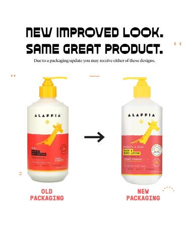 Alaffia Kids Coconut Strawberry Hair & Body Lotion 16 oz | Natural Moisturizer - Buy Online on GoSupps.com