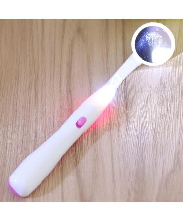 Heallily Dental Mouth Mirror with Light | LED Oral Inspection Tool for Dentist & Home Use - Purple Violet - Buy Online on GoSupps.com