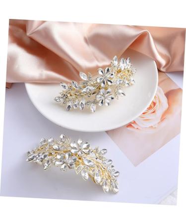 Beatifufu Flower Hairpin Spring Hairpin Girl Headdress Women Headdress Rhinestone Hair Barrette Women Hairpin Rhinestone Hair Clip Spring Hair Clips Lady Hair Clip Spring Hair Barrette - Buy Online on GoSupps.com