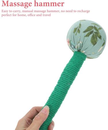 Minkissy Manual Hammer Massager Set | 2-Piece Body & Back Massage Hammer | Tai-Chi Ball & Long Hand Tool for Pain Relief | Ideal for Waist Neck Legs & Back - Buy Online on GoSupps.com