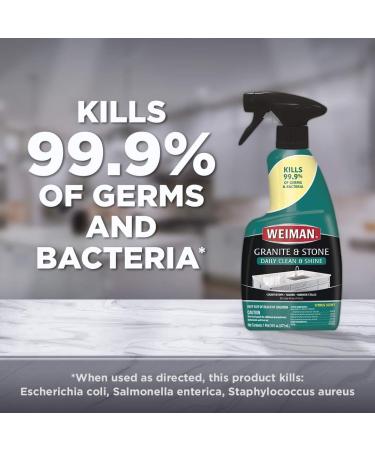 Weiman Granite Disinfectant Cleaner and Polish - 24oz 6 Pack for Granite, Marble, Quartz, Corian, Laminate Countertops - Buy Online on GoSupps.com