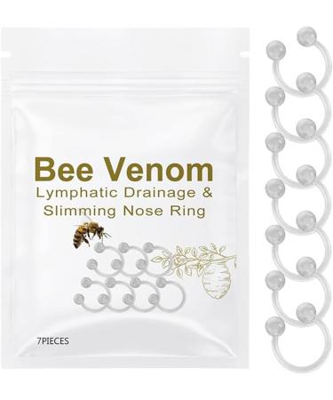 Wudgmzz GGPM Bienengift-lymph drainage and slimming nose ring Bee venom lymphatic drainage nose ring firming essential oil ring slim nose ring 1 box