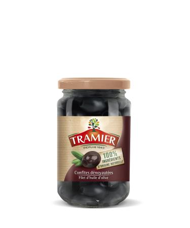 Tramier Candied Black Olives 100% natural ingredients (1 x 150 g), table olives from Spain, olive