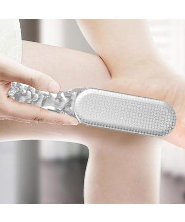 Foot Scrubber - Dead Skin Remover 2-in-1 Foot Rasp - Multi-Purpose Pedicure Tools Foot Scrubber for Dead Skin - Reduces Calluses Corns Transparent - Buy Online on GoSupps.com
