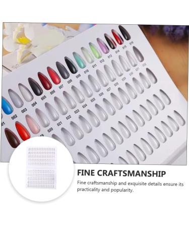 POPETPOP 3 Pcs Nail Color Book Nail Nail Samples Book Manicure Color Display Nail Polish Color Display Colour Chart Nail Gel Nail Color Sample Book White Manicure Tools Abs Acrylic - Buy Online on GoSupps.com