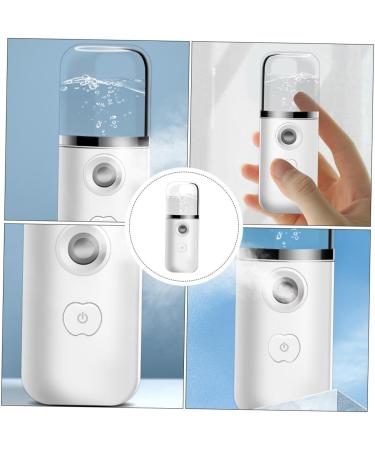 DOITOOL Hydrating Instrument Nano Mist Sprayer Face Nano Facial Mister Spray Water Bottle Mister Extension Sprayer for Skin Care Makeup Handheld Humidifiers White Cool Abs Extend - Buy Online on GoSupps.com